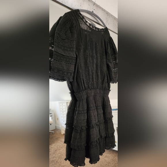 Loveshackfancy quincy dress black size S/2. - Picture 4 of 7